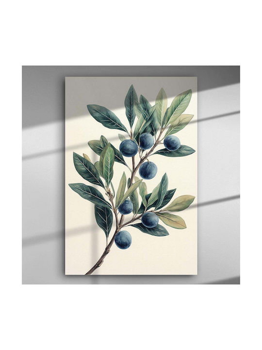 Olive Leaves & Fruits – Canvas Painting 67 X 45cm