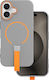 TelForceOne Loop Thin Mag Back Cover Σιλικόνης 1.8mm Γκρι (iPhone 12 / 12 Pro)
