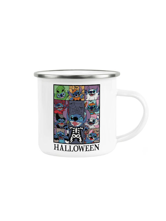 Koupakoupa Halloween Becher Metallisch Weiß 360ml