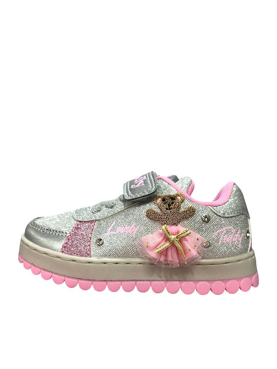Lelli Kelly Kids Sneakers with Scratch Silver