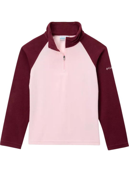 Παιδική Μπλούζα Μακρυμάνικη Μπορντό Glacial Fleece Half Zip