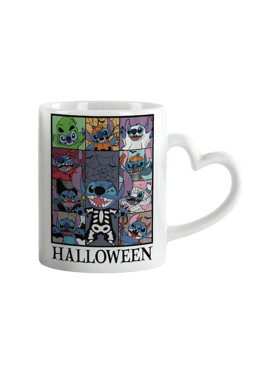 Koupakoupa Halloween Becher Keramik Weiß 330ml