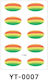 5 Sheets Pack Waterproof Eye Shadow Tattoo Stickers Temporary Cosmetic Eye Stickers Party Halloween Cosplay Yt-0007