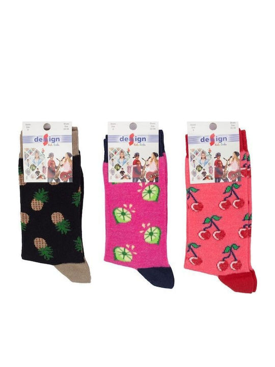 Design Socks Παιδικές Κάλτσες Πολύχρωμο 3 Ζευγάρια