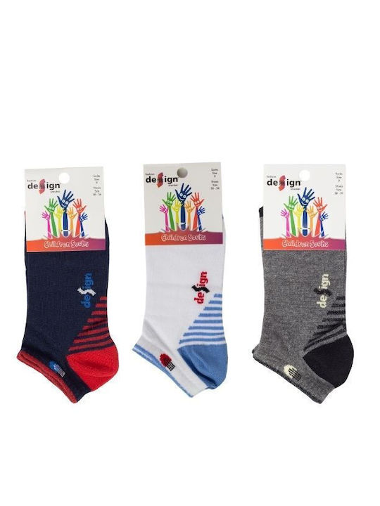 Design Socks Șosete pentru Copii Colorful 3 Perechi
