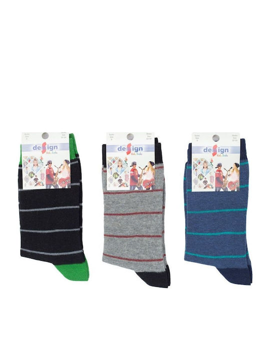 Design Socks Детски чорапи Dark Green 3 Чифта