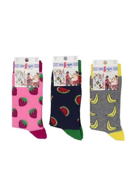 Design Socks Kids' Socks Colorful 3 Pairs