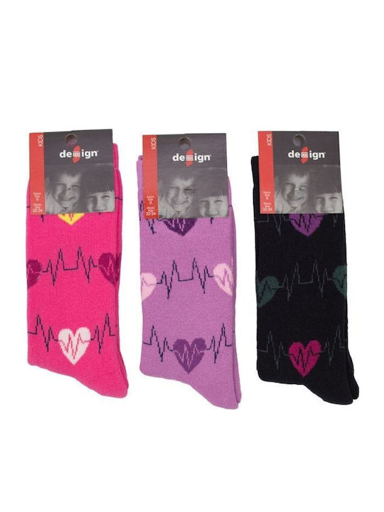 Design Socks Παιδικές Κάλτσες Πολύχρωμο 3 Ζευγάρια