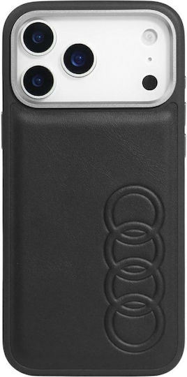 Audi Back Cover Piele artificială / Piele Negru (iPhone 17 Pro Max)