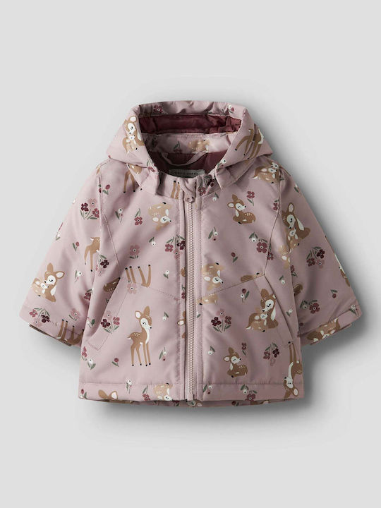 Kids' Casual Jacket with Hood Pink