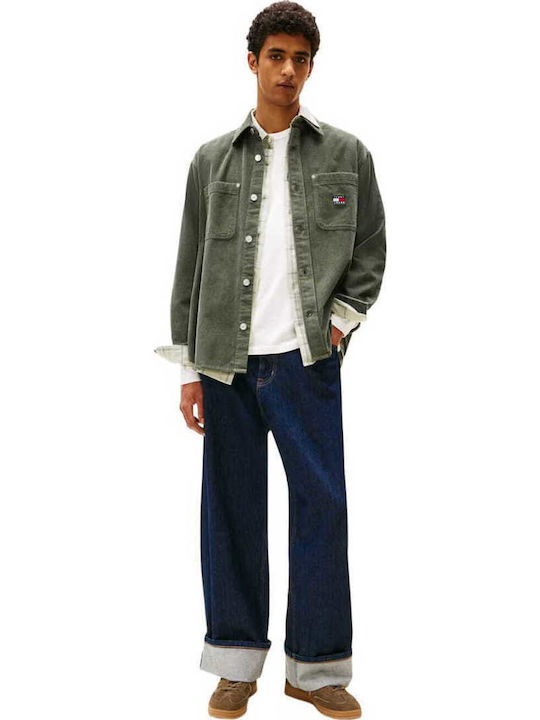 Tommy Hilfiger Long-sleeved Corduroy Shirt Green