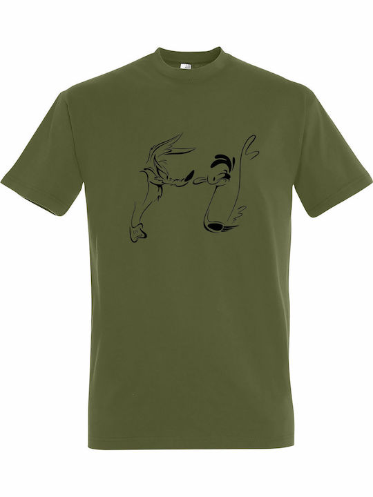 Unisex T-shirt Road Runner Coyote Vintage Carto...
