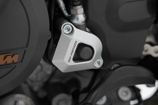 SW-Motech Motorcycle Brake Reservoir Protector Silver