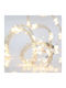 Octopus 400 Mini LED 4.5V Transformer Silver Copper Wire Warm White LEDs Every 10cm 16 Lines x 25 LEDs 5m Power Extension IP44 Eurolamp 600-08431