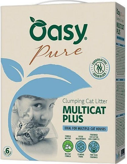 Oasy Άμμος Γάτας Μπετονίτης χωρίς Άρωμα 6lt