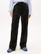 Damen Stoff Hose Schwarz
