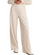 Damen Stoff Hose mit Gummizug Vanilla