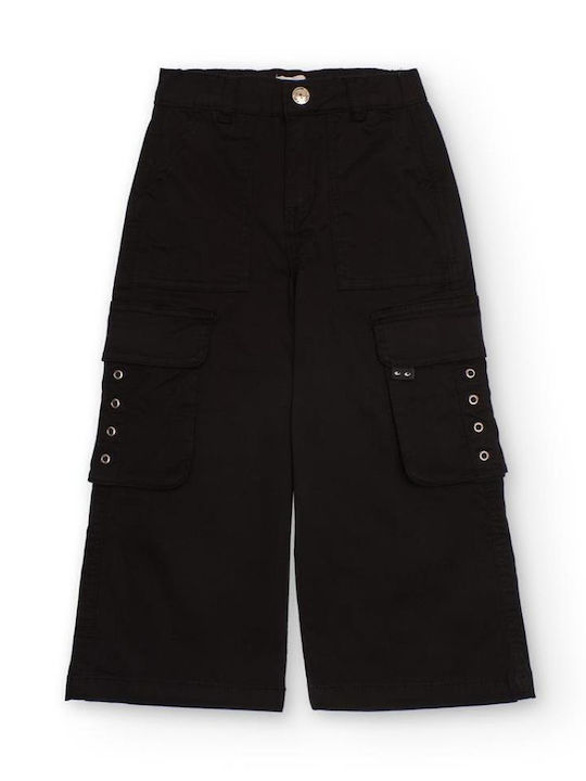 Kinder Schlaghose Cargo Stoff Black