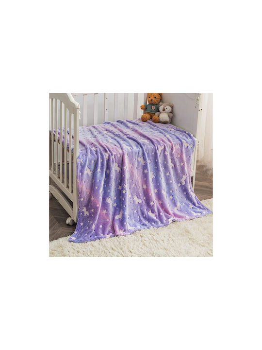 Verk Group Decke Leuchtend Purple 200x150cm