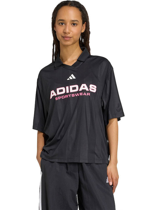 adidas Tiro Q4 Polo Damen Blusen Schwarz