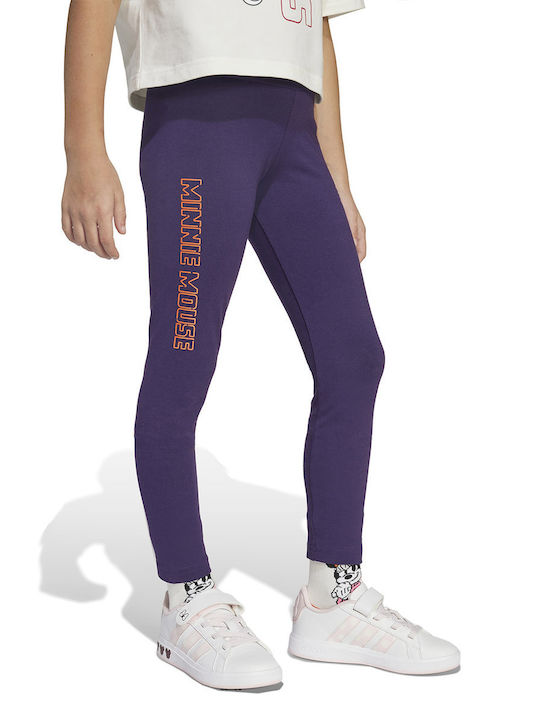 adidas Παιδικό Κολάν Αθλητικό Μακρύ Μωβ Disney Minnie Mouse