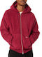 Corso Ανδρική Ζακέτα Fleece με Κουκούλα Μωβ