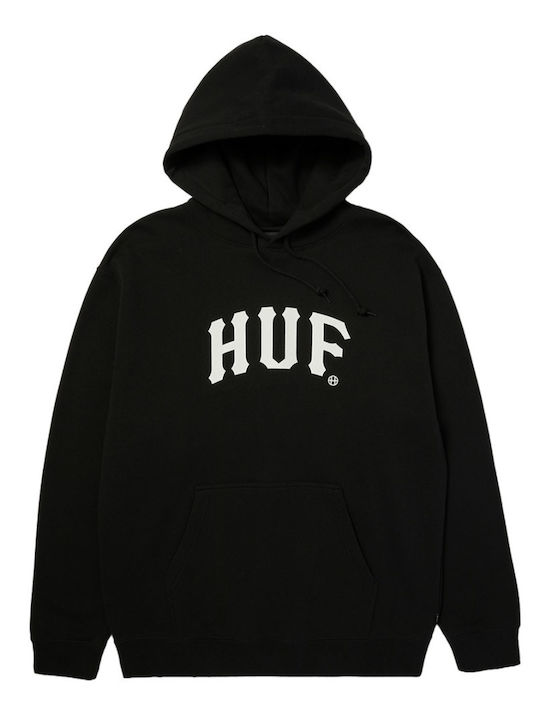 HUF Arch Φούτερ με Κουκούλα Black