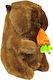 Mohicans Black Line Plush Capybara with Carrot 25 cm