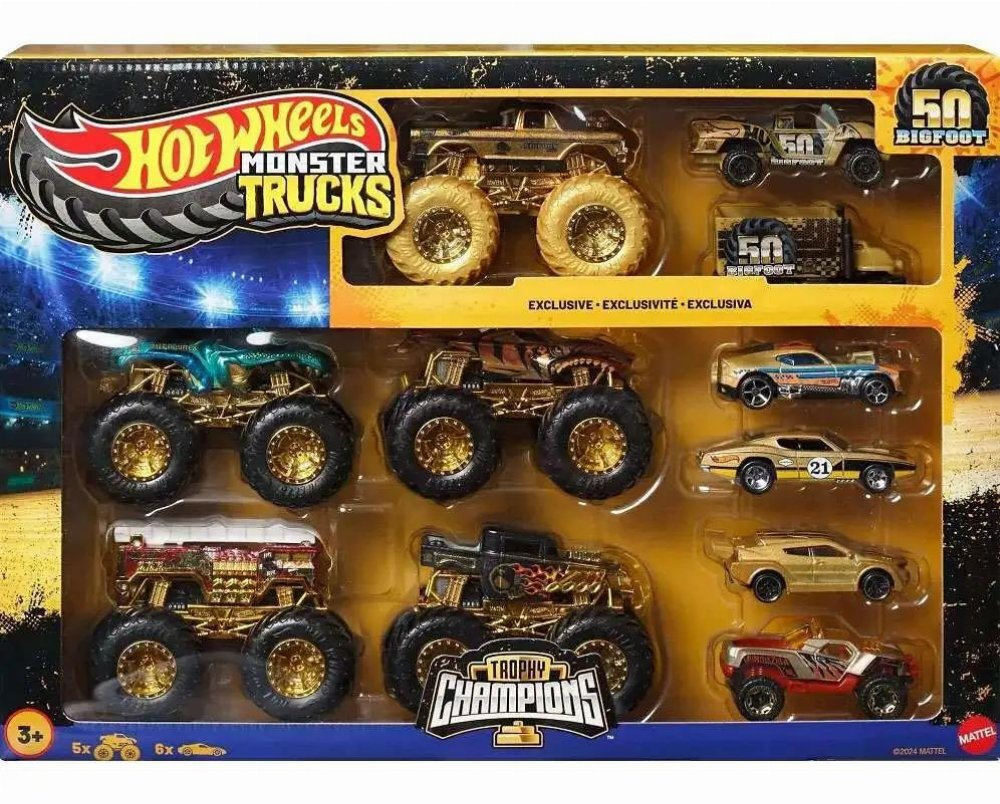 Hot Wheels Monster Trucks Colecția Trophy Champions Jdw07