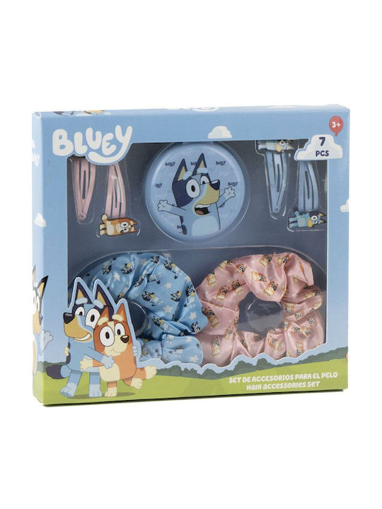 Bluey Σετ Παιδικά Κοκαλάκια με Κλιπ 7τμχ