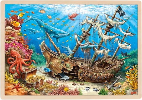 Ξύλινο Παιδικό Puzzle για 4+ Ετών 192pcs Goki
