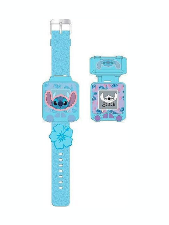Kids Licensing Παιδικό Ψηφιακό Ρολόι Stitch Γαλάζιο