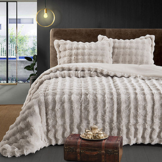 Beauty Home Κουβερτοπάπλωμα Ημίδιπλο 180x240εκ. Μπεζ 400 GSM