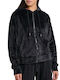 Women's Sweatshirt Jacket Hooded Black