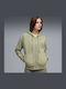 Women's Sweatshirt Jacket Hooded Khaki