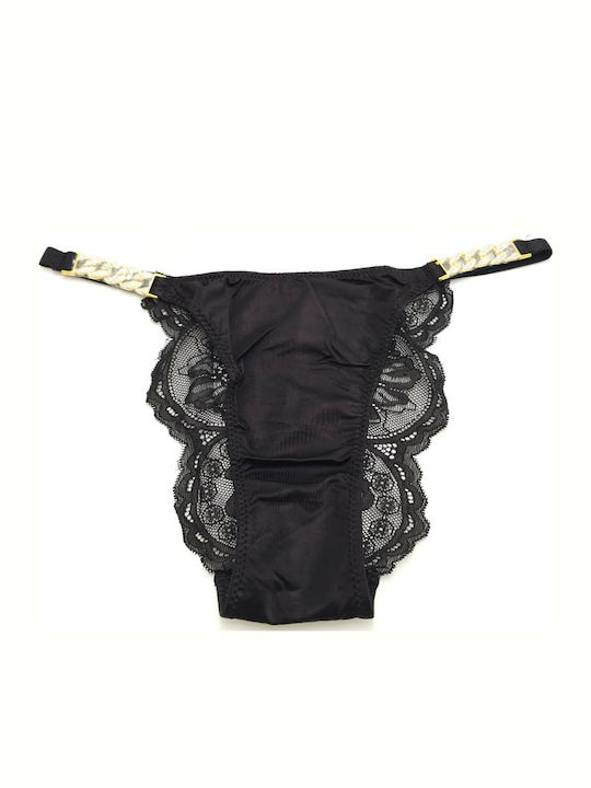Heat Underwear Brazil με Δαντέλα Μαύρο
