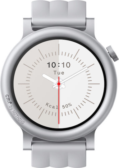 Nothing CMF Watch 3 Pro 47mm με Παλμογράφο (Light Grey)