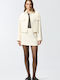Flan Mini Fustă Off White