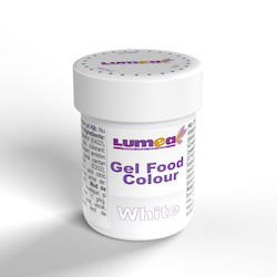 Lumea Colorant pentru Cofetărie în Formă de Gel Alb 1buc 30gr
