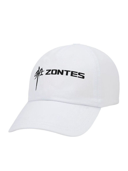 Zontes Adult Baseball Cap White 5-Panel Polyest...
