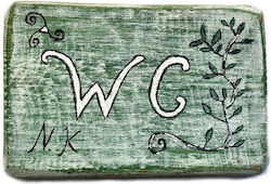 Ταμπελάκι Wc Country 14x9εκ