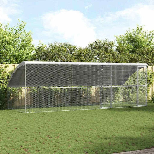 vidaXL 3368320 Metal Cage for Birds 600x200x198.5cm
