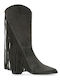 Orlando 630 Wildleder Damenstiefel im Cowboy-Stil mit hohem Absatz Braun