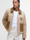 Malena Fleece Γυναικεία Ζακέτα Natural/ecru