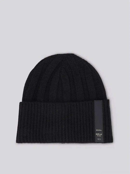 Beanie Ανδρικός Σκούφος Πλεκτός σε Μαύρο χρώμα