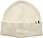 Boss Beanie Beanie Knitted in Beige color