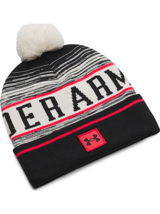 Halftime Beanie Beanie Knitted in Black color