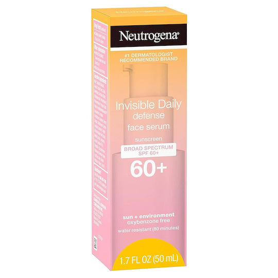 Neutrogena Invisible Daily Defense Waterproof Cremă de Față cu Protecție Solară SPF60+ 50ml