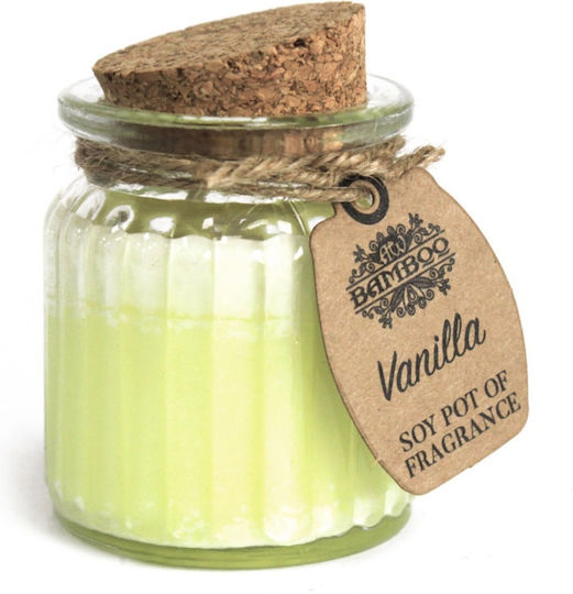 Ancient Wisdom Aromatic Soy Candle In Jar With Vanilla Perfume