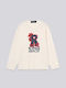 Kids Long-sleeved White Top